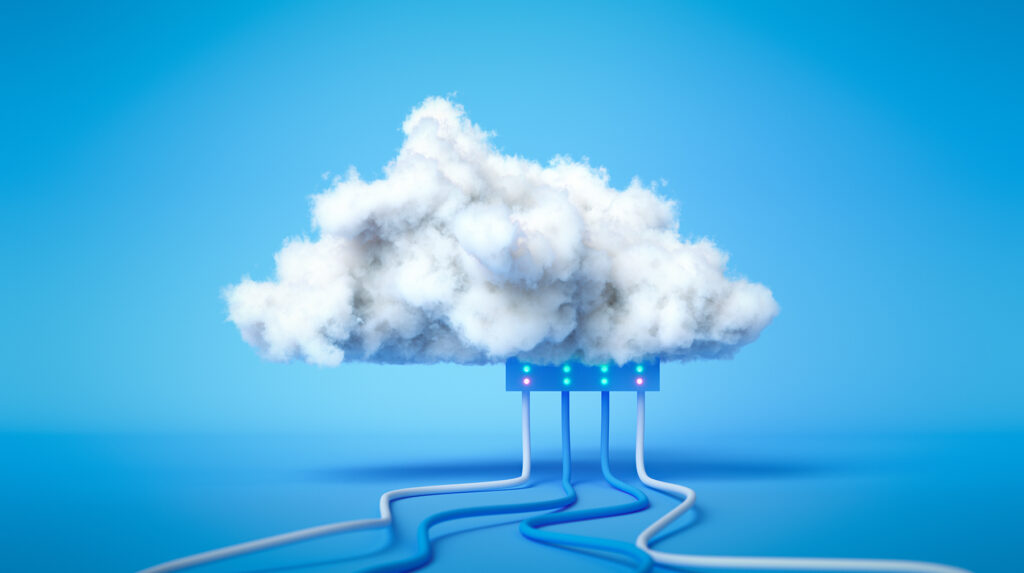 3d Render Cloud Computing Service, Cloud Data Storage Technology