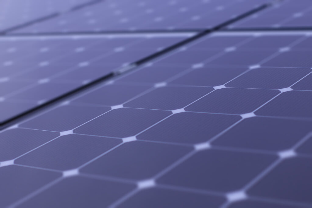 Solar Panel Cells Close Up Alternative Energy.